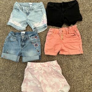 Kids' Black Denim Shorts